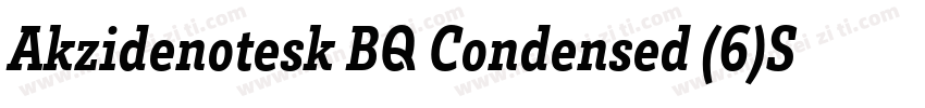 Akzidenotesk BQ Condensed (6)Sam字体转换